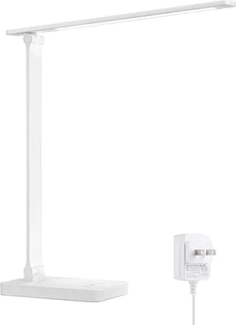 Lepro LED Desk Lamp, Metal Table Lamps Home Office, Eye-Caring Desk Light