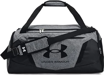 Under Armour Unisex-Adult Undeniable 5.0 Duffle, Pitch Gray Medium Heather (012)/Black, Small, Pitch Gray Medium Heather (012)/Black, Small