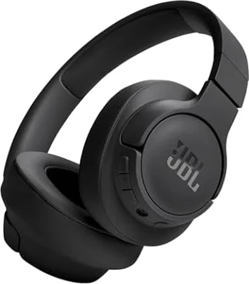 JBL Tune 720BT - Wireless Over-Ear Headphones with JBL Pure Bass Sound, Bluetooth 5.3, Up to 76H Battery Life and Speed Charge, Lightweight, Comfortable and Foldable Design (Black)