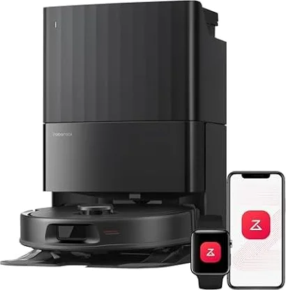 Roborock 2026 New Qrevo S Pro Robot Vacuums and Mop, 18,500Pa Suction | Anti-Tangle Brushes, Reactive AI Obstacle Recognition, 75℃ High-Temp Washing, 10mm Mop Lifting, Self-Emptying and Refilling