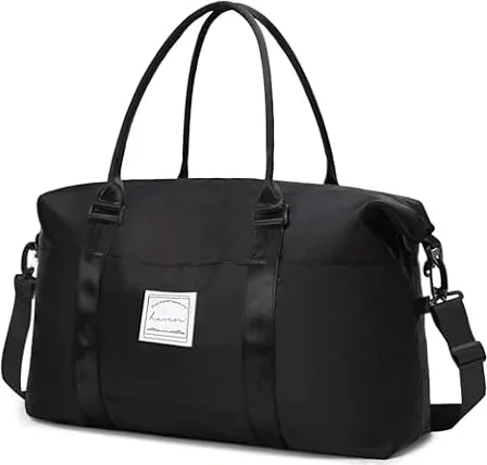 Sports Travel Duffle Bag,Weekender Bag Overnight Bag for Women,Waterproof Sport Gym Bag,Hospital Bag with Shoulder Strap