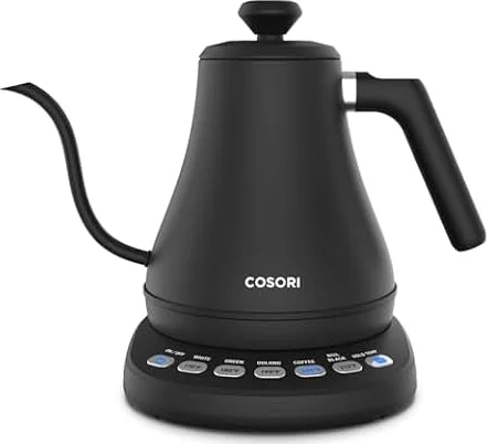Cosori Electric Gooseneck Kettle, 5 Temp Presets, Pour Over Kettle, 0.8L