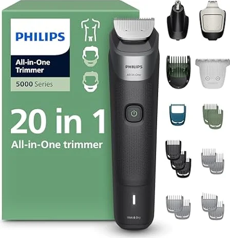 Philips All-in-One 5000 Trimmer, 20-Piece Kit, Black
