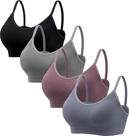 HBselect Bras for Women No Underwire Wireless Cami Tank Top Tshirt Bras