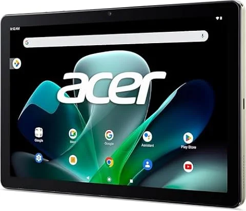Acer Iconia 10.1" FHD 1920x1200 IPS Tablet, MT8183 Processor, 4GB RAM, 128GB eMMC, MicroSD Slot, 5M/8M Cameras, BT 5.0, Android 12 (1 yr Manufacturer Warranty)