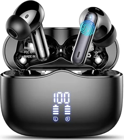 Wireless Earbuds, Bluetooth Headphones 5.4 HiFi Stereo Wireless Earphones