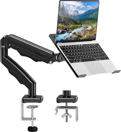 MOUNT PRO Laptop Arm Mount for Desk Fits Max 17" Notebook and 32" Monitor