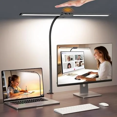 Syrinx 18W LED Desk Lamp with Clamp, 2000LM Architect Lamp for Home Office
