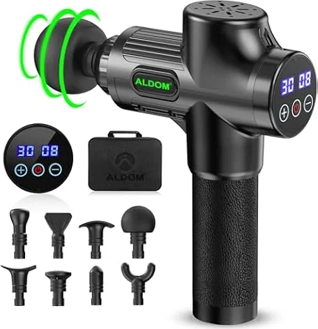Massage Gun, 30 Speed Levels Powerful Massage Gun, Portable Powerful Massage Gun for Daily Use, Sports Lovers, Super Quiet High Speed Motor Massage Gun with LCD Screen