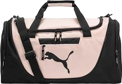 Puma Evercat Women's Candidate Duffel Bag, Black/Light Pink, One Size