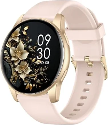 Smart Watch for Men Women, 1.38'' Smart Watches (Answer/Make Call), Fitness Tracker with Heart Rate/Sleep Monitor, IP68 Waterproof Activity Tracker, Pedometer for Android iOS(Rose Pink)