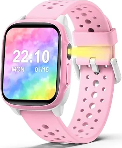 meoonley Kids Watch with 140 Sports Modes, 1.5" Kids Fitness Tracker, Girls Smart Watch, No APP/Phone Required, Sleep Monitor, Heart Rate, Puzzle Games, IP68 Waterproof,Gifts for Girls Teens Aged 3+