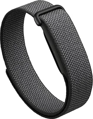 Google Fitbit Air - Screenless Activity Tracker - Obsidian | Tracker with Fitness, Heart Rate, Sleep Tracking, Personalized AI-Powered Coaching, Compatible with iOS and Android, One Size