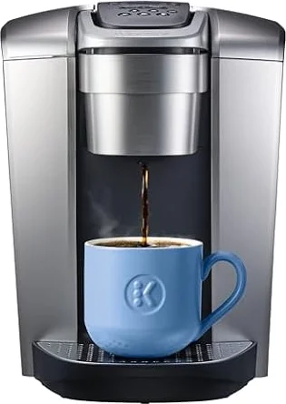 Keurig K-Elite Single Serve K-Cup Pod Coffee Maker, With Iced Brew Functionality And Quiet Brew Technology, Brushed Silver