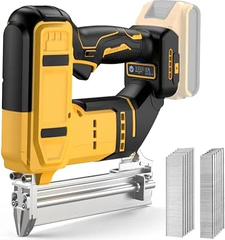 2-in-1 Cordless 18GA Nail Gun/Stapler Compatible with Dewalt 20V Battery
