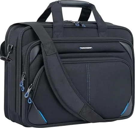 KROSER 15.6 Inch Laptop Briefcase Computer Bag, Messenger Shoulder Bag