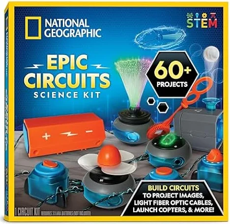 National Geographic Circuit Maker Electronics Kit with 60 Projects for Kids