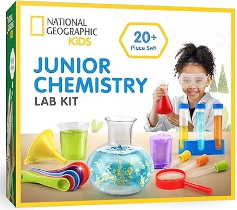 National Geographic Junior Chemistry Set with 50 Experiments for Kids